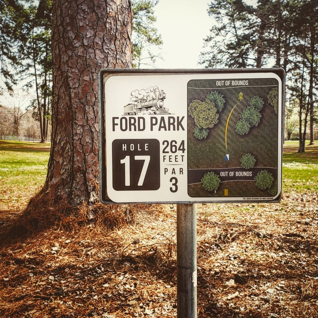 Disc Golf Course Tee Signs